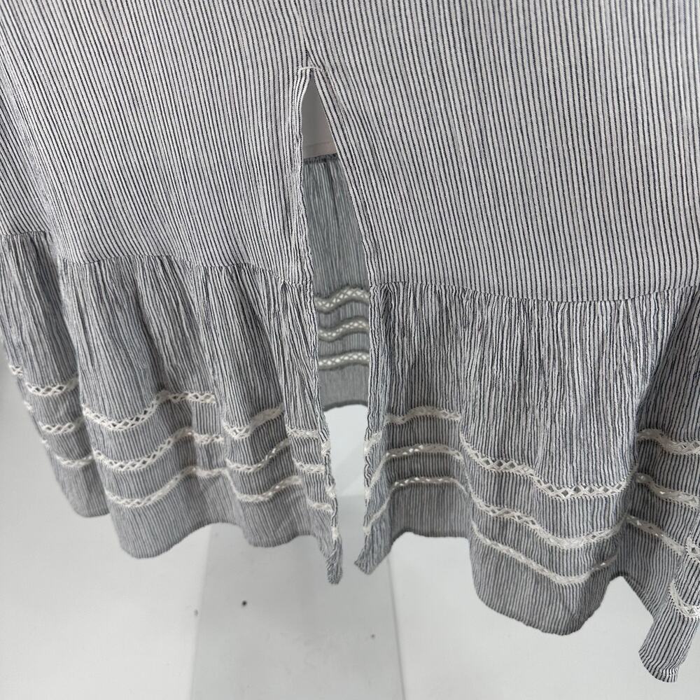Caslon Dress White Striped Sleeveless Tank Dress WMNS S Coastal Casual Boho - Picture 7 of 14